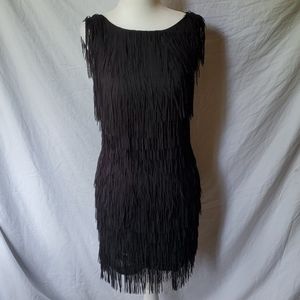 NWT Nicole Miller Sheath Fringe Dress